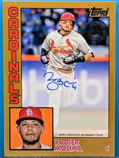 2019 Topps Baseball #84A-YM YADIER MOLINA 1984 Design SSP AUTO /99 🎁 SHIPS FREE