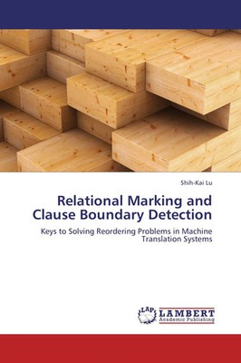 Shih-Kai Lu | Relational Marking and Clause Boundary Detection | Taschenbuch
