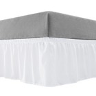 32665 Twin Xl Wrap Around Bed Skirts Ruffles 15-inch Drop Resistant Machine W.