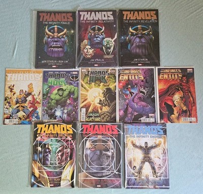 THANOS INFINITY HC SET + THANOS VS. HULK + INFINITY ENTITIY # 1-4 FULL RUN +MORE