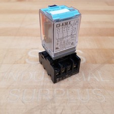 Turck C3-A30 X Relay, Tube Stly General Purpose 120VAC Coil 10 Amps - USED
