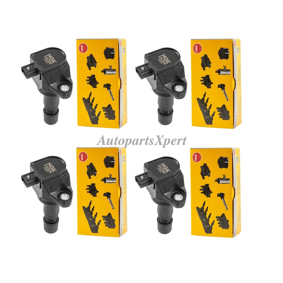 4 bobinas de encendido OEM NGK 30520R1AA01 para Honda Civic 2012-15 Acura ILX 2013-15 Foto 2 de 4