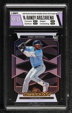 2020 Chronicles Obsidian Electric Etch Purple 81/99 Randy Arozarena HGA 9 0c9g