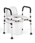 raised toilet seat with handles — photo 1