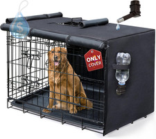 Dog Crate Cover 24 Inch Waterproof Pet Kennel Cover 600D Heavy Duty Dog Cage Cov