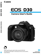 Canon EOS D30 Digital Camera User Instruction Manual