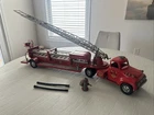 Vintage Tonka TFD No. 5 Fire Engine Ladder Truck Life Net Early Pressed Steel Hy