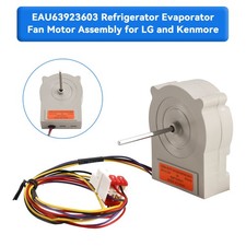 EAU63923603 Refrigerator Evaporator Fan Motor Assembly for LG and Kenmore US