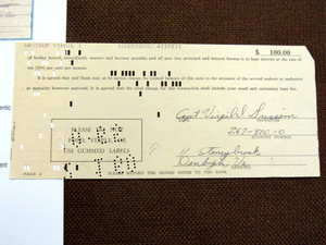 VIRGIL GUS GRISSOM APOLLO 1 NASA ASTRONAUT SIGNED VTG PERSONAL BANK NOTE ZARELLI