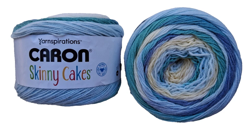 Lot of 5 Mixed Colors *Caron  SKINNY CAKES Yarn *Cupcake *Buttermint *Icing - Image 3 of 4