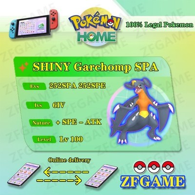  6IV SHINY Garchomp SPA + EVS  POKEMON HOME Champions Online delivery 