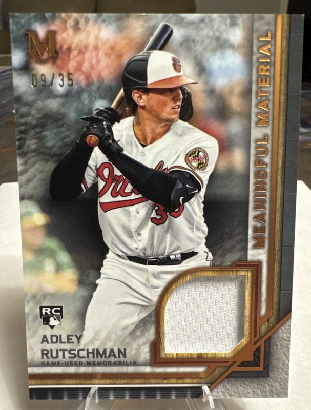 2023 Topps Museum Collection - Meaningful Material Relics Adley Rutschman...