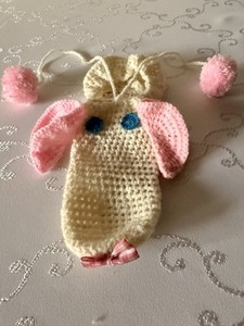 Ręcznie szydełkowany ocieplacz Handmade dla Panów słoń zabawny gadżet prezent