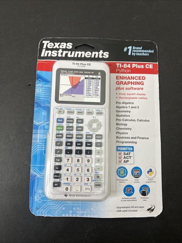 *NEW* Texas Instruments TI-84 Plus CE Python Color Graphing Calculator ...