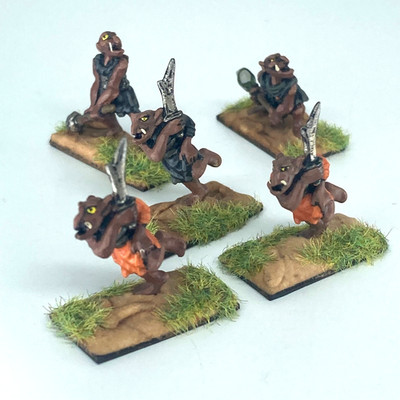 Goblin Hobgoling Gang bemalte Fantasy Miniaturen - Tabletop Gaming Metall X18351