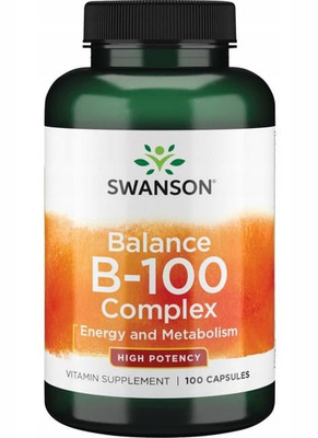 SWANSON Balance B-100 Komplex 100 Kapseln B50 Vitamin-B-Komplex