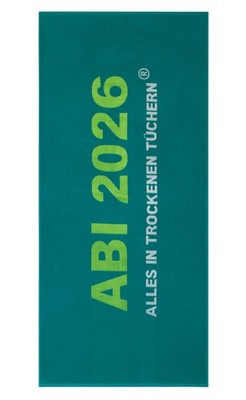 Egeria Strandtuch gewebt Abi 2026 | 465 petrol