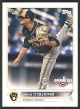 2022 Topps Opening Day #47 Jake Cousins  Milwaukee Brewers 45882