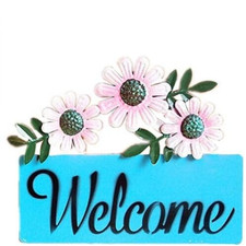 Door board sign memorial plaque decorative plaque welcome flower sign decor