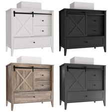 36 Single Bathroom Vanity Wood Grain Cabinet ...