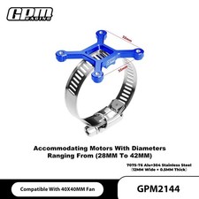 GPM 7075 Alloy  304 Steel 40mm Cooling Fan with Adjustable Mount for 28-42 Seri