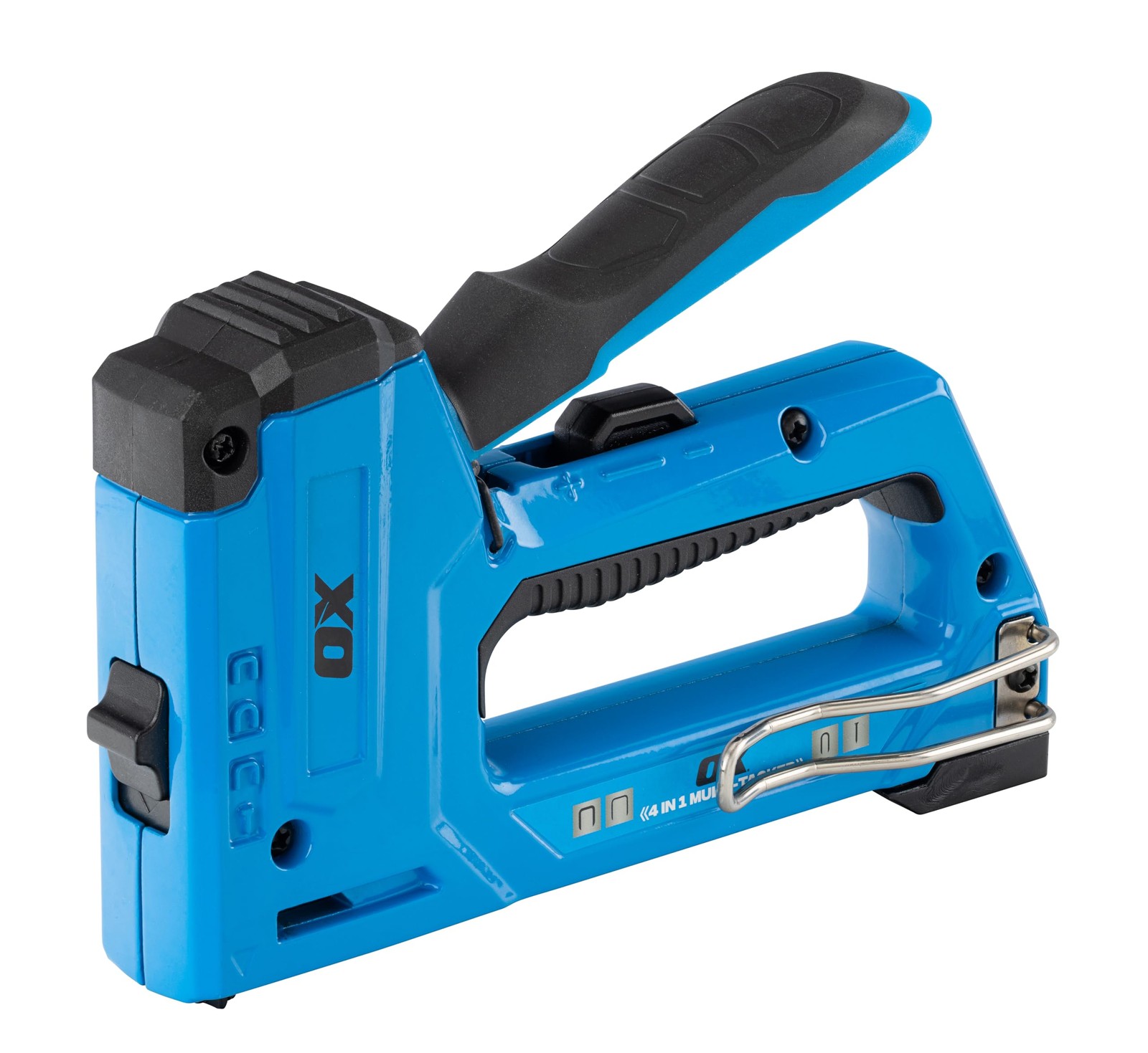 OX Tools Pro 4 in 1 Heavy Duty Staple Gun for Carpentry Upholstery Roofin 11990₽