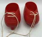 Vintage Fibre-Craft Baby Doll Red Roller Skates fits Cabbage Patch Kids