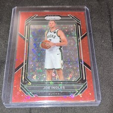 Panini 2022-23 Prizm Joe Ingles #107 Red Fast Break Prizm /100 Milwaukee Bucks