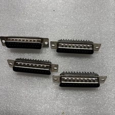 4 Pcs Pack DB25 25 Pin Male D-SUB Solder Cup Connector Adapter Plug Assembly