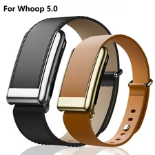 Luxury Genuine Leather Breathable Bracelet Strap For Whoop 5.0 Band Replacement
