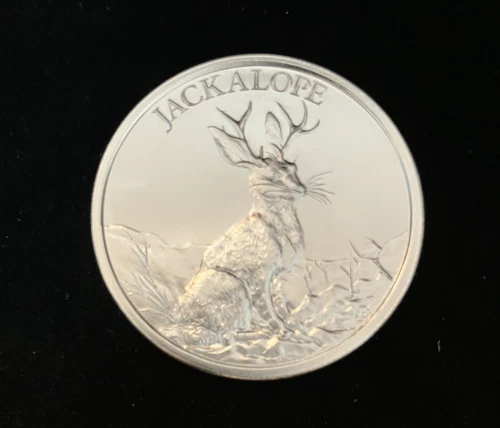 Intaglio Mint Cryptozoology JACKALOPE 1oz .999 Silver USA Made Round BU