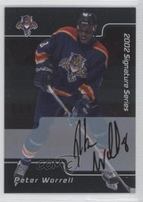 2001-02 ITG Be A Player Signature Series Auto Peter Worrell #061 Auto 14ba