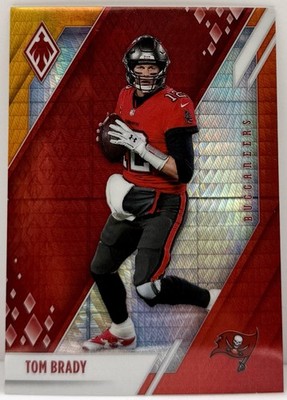 TOM BRADY 2021 PANINI PHOENIX FIRE BURST PRIZM REFRACTOR SP #1