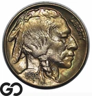 1930 Buffalo Nickel, Great Color, Planchet Flaw, Gem BU++