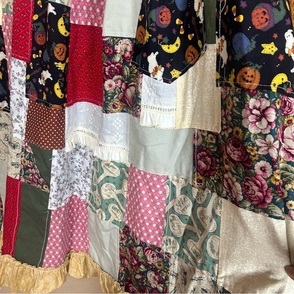 Handmade Boho Patchwork Aline dress medium with p… - image 6