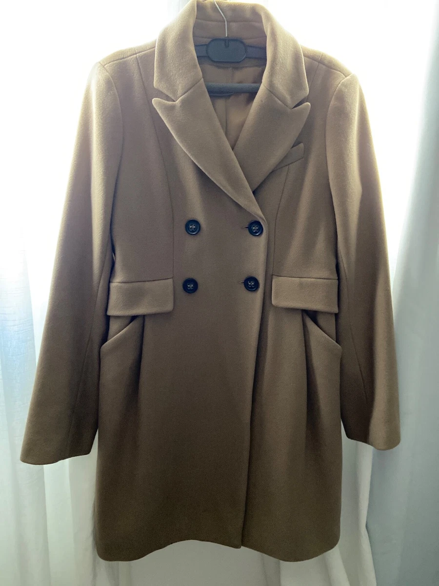Manteau Comptoir Des Cotonniers 'Indra' Marron - Taille 40 - Occasion Comme Neuf - Laine