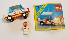 LEGO Legoland 6634 Shell Rennwagen - 80er Jahre - vollständig mit Bauanleitung