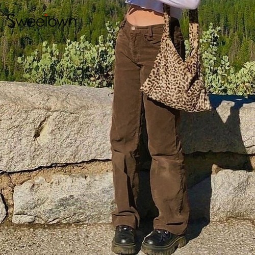 Sweetown Women Cargo Pants 90s 