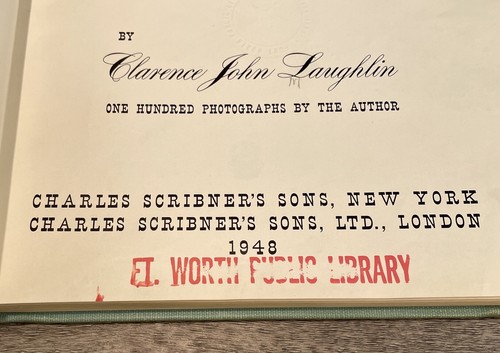Signed Ghosts Along the Mississippi Clarence John Laughlin 1948 Scribners 1st A - Picture 8 of 13