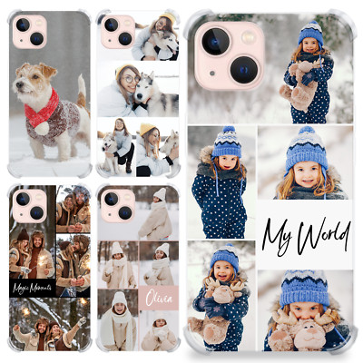 Personalisierte Handyhülle Individuelle Fotocollage Stoßfest Cover für iPhone & Samsung