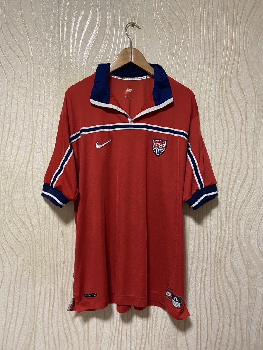 NIKE soccer シャツ　USA代表away 98〜00 シーズン USA 1998 1999 AWAY FOOTBALL SHIRT SOCCER JERSEY NIKE sz XL