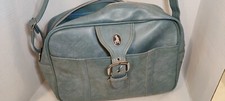 Mercury Vintage 70s Carry on shoulder bag overnight bag Powder Blue