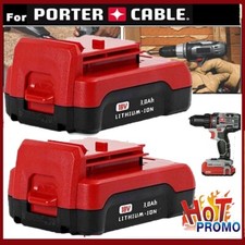 2Pack 18V Lithium Ion Battery for Porter Cable 18 Volt PC18B PC18BL PC18BLX Tool