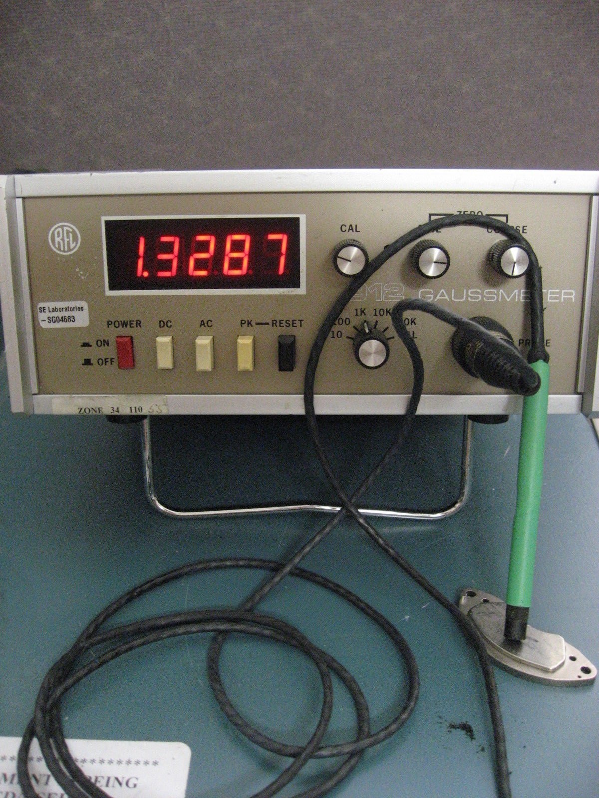 RFL 912 Gaussmeter and Probe WORKING! ACDC & Peak 10mG