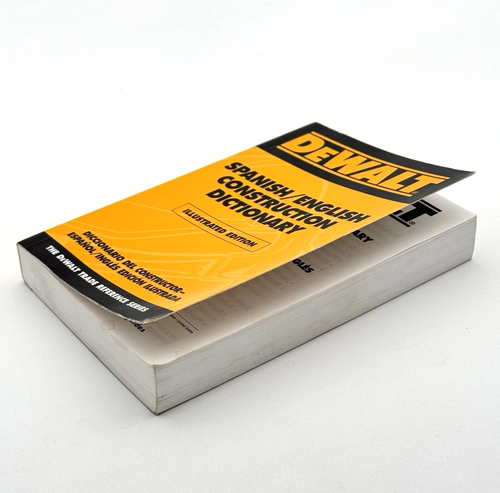 DeWalt Illustrated Spanish/English Construction Dictionary Trade Reference Book - Picture 3 of 8
