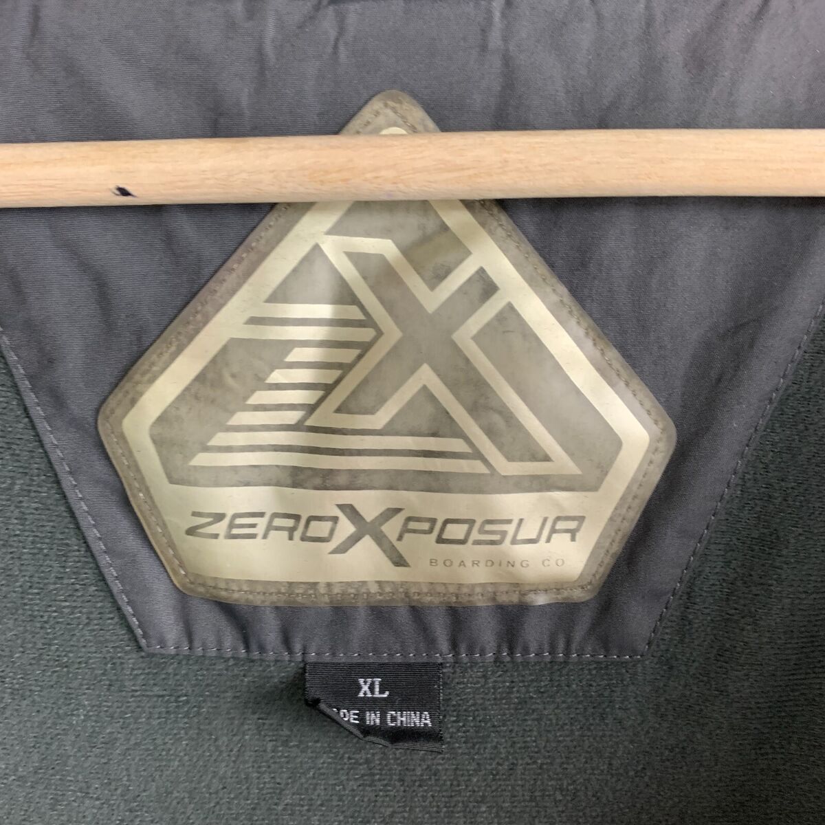 ZeroXposur Jacket Gray/Black Stand Collar Double Zip Snaps ZeroXposur Jacket Gray/Black Stand Collar Double Zip Snaps
