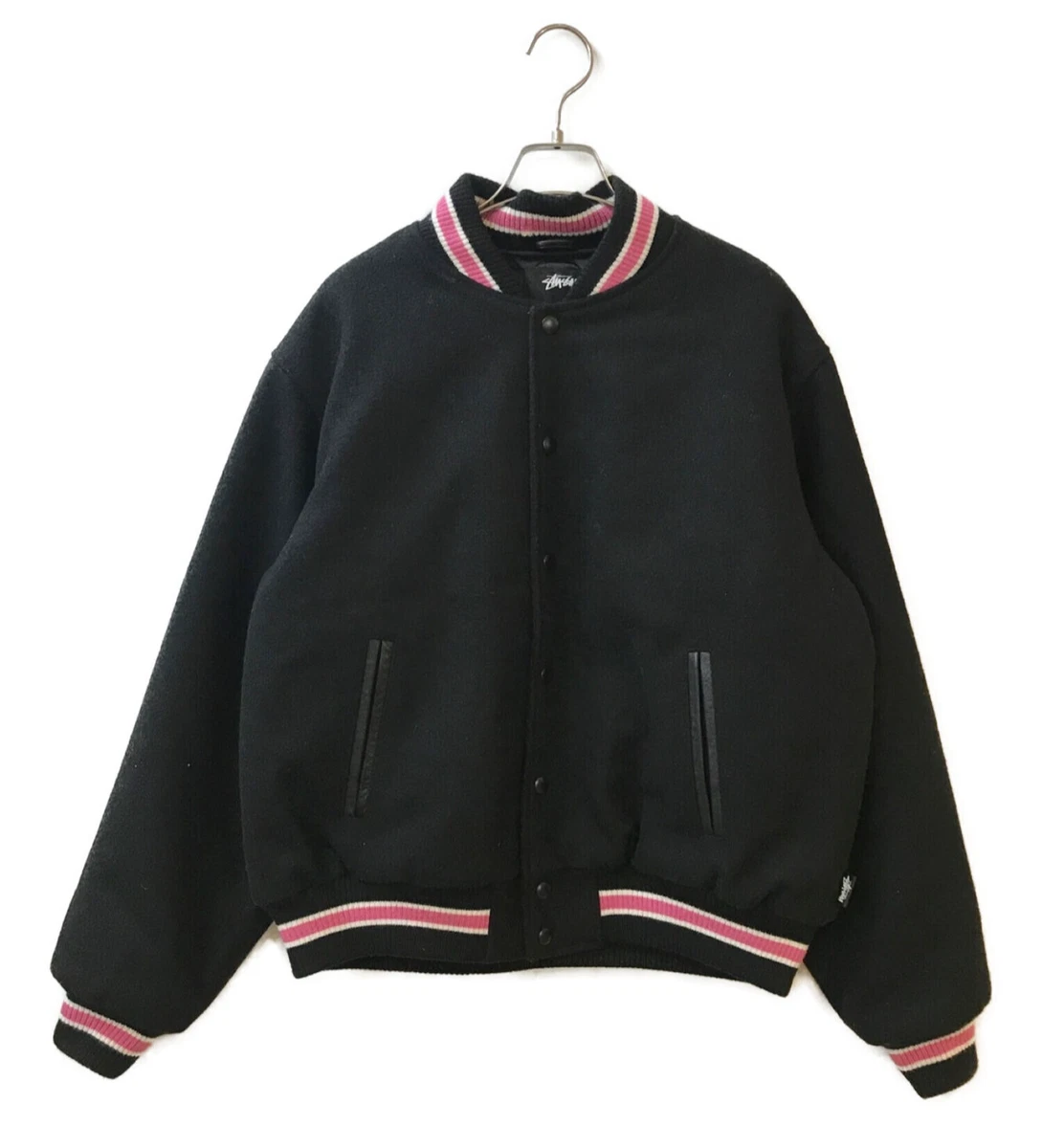 stussy s talk melton varsity jacket XL