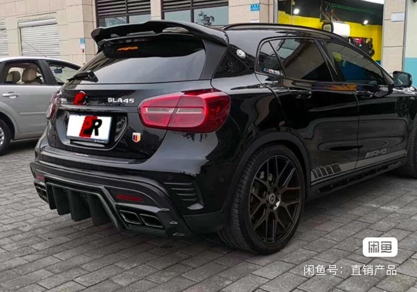 Alerón de ventana de techo trasero de carbono real para Benz GLA180 GLA250 GLA45 13-18 Foto 3 de 3