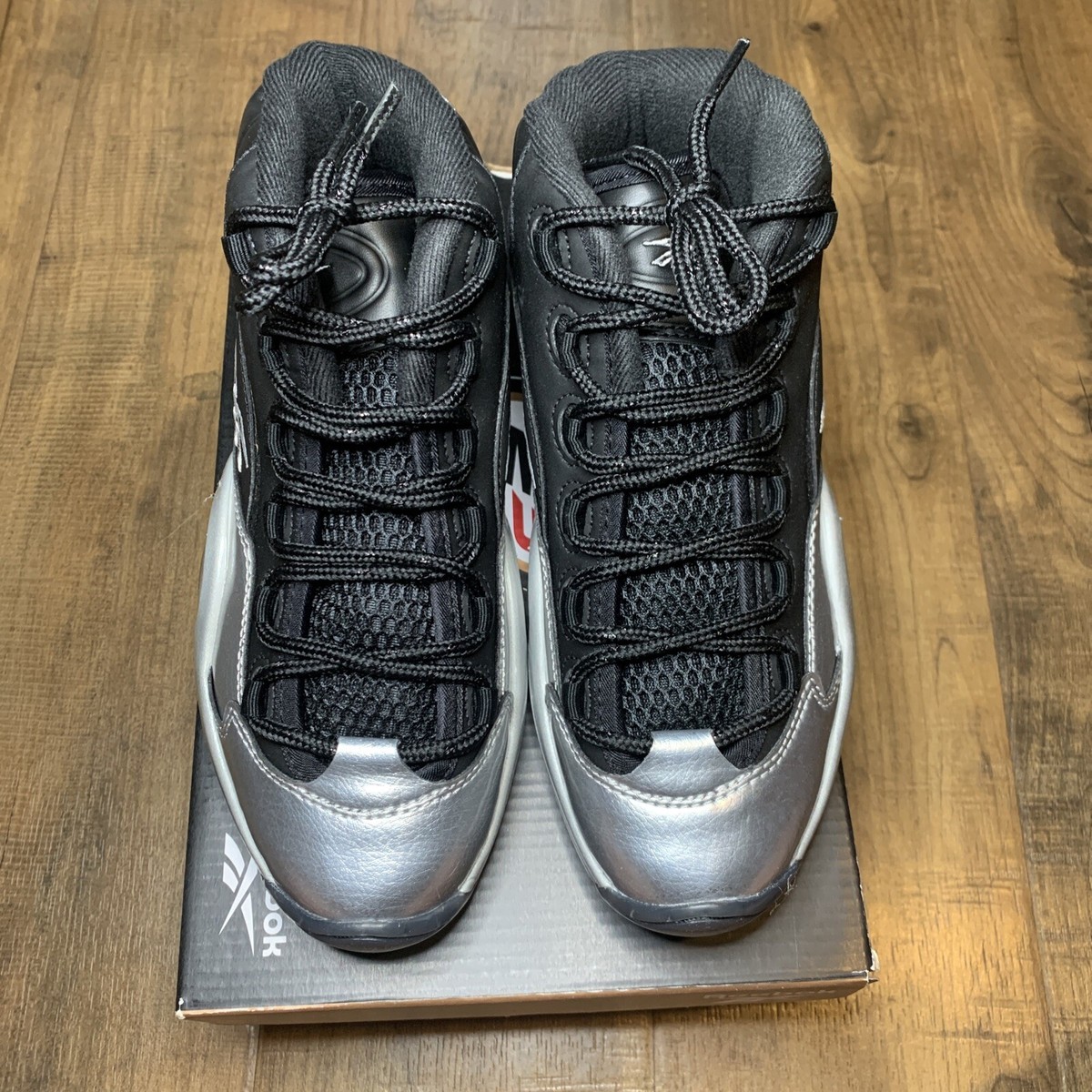 Reebok Question Mid 'I3 Motorsports Grade School black grey
