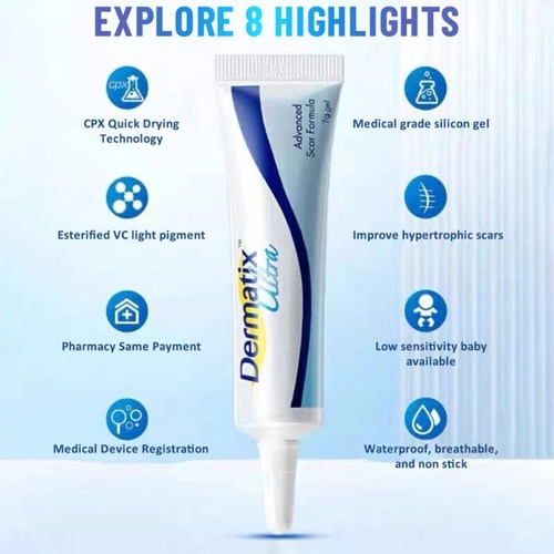 3p Dermatix Ultra- Advanced Scar Gel Reduction Silicone Gel Ointment Treatment✅ - Picture 7 of 10